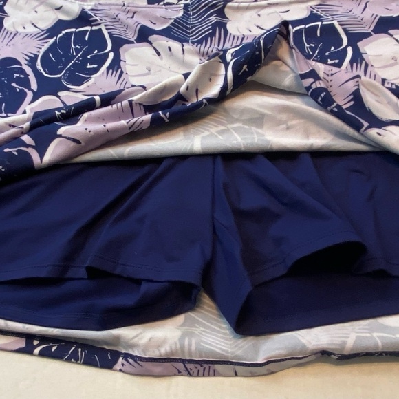 Tranquility Womens Plus Size XX-Large Tropical Elastic Waist Golf Sport Skort - Picture 5 of 7